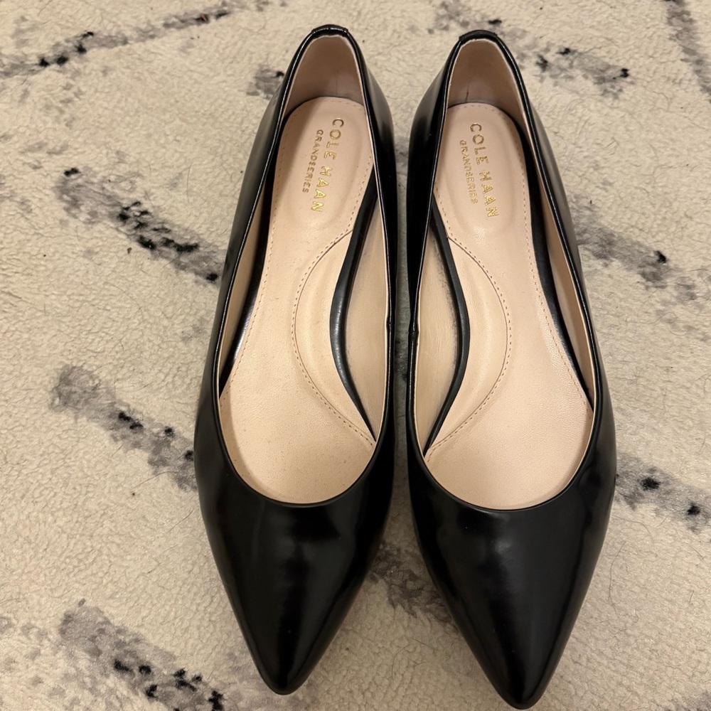 Cole Haan Women's Black Pointed Flats 7.5